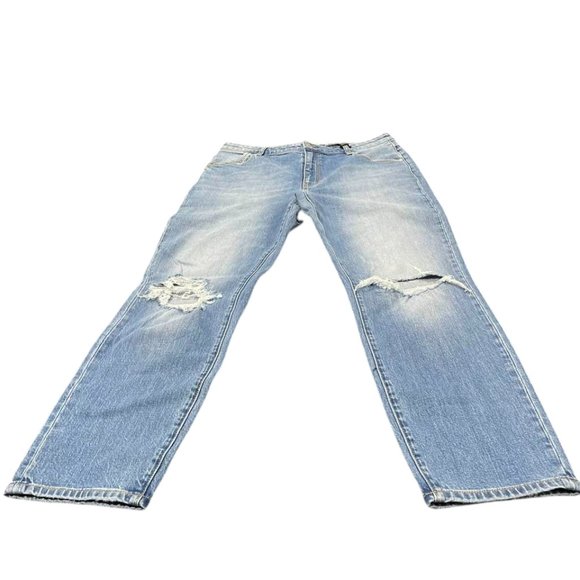 Rolla's Australia NWT Women's Medium Wash Mid Rise Miller Cropped Jeans 32/28 - Picture 15 of 16